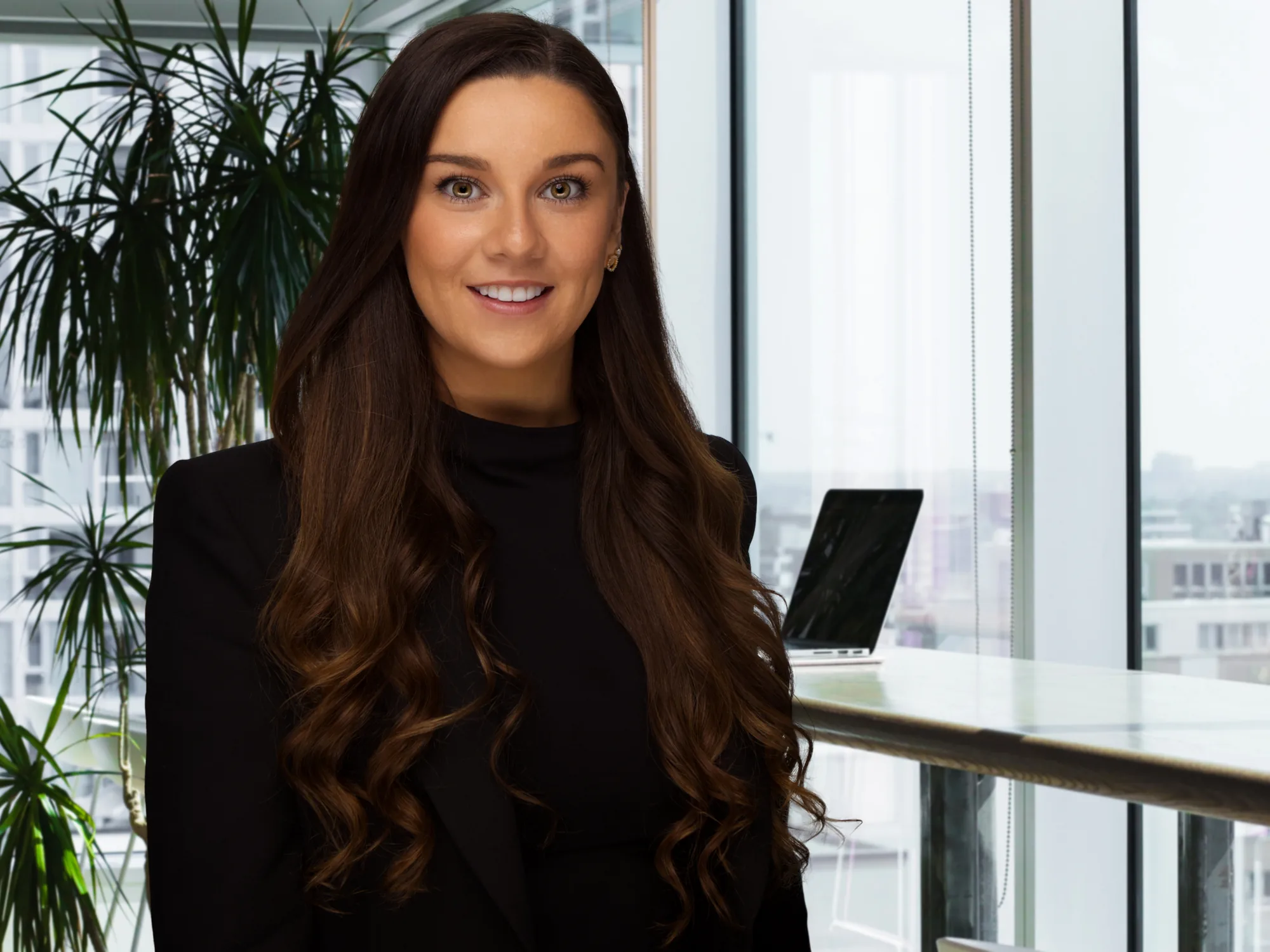 Environmental branding portrait of a woman in a Sydney office