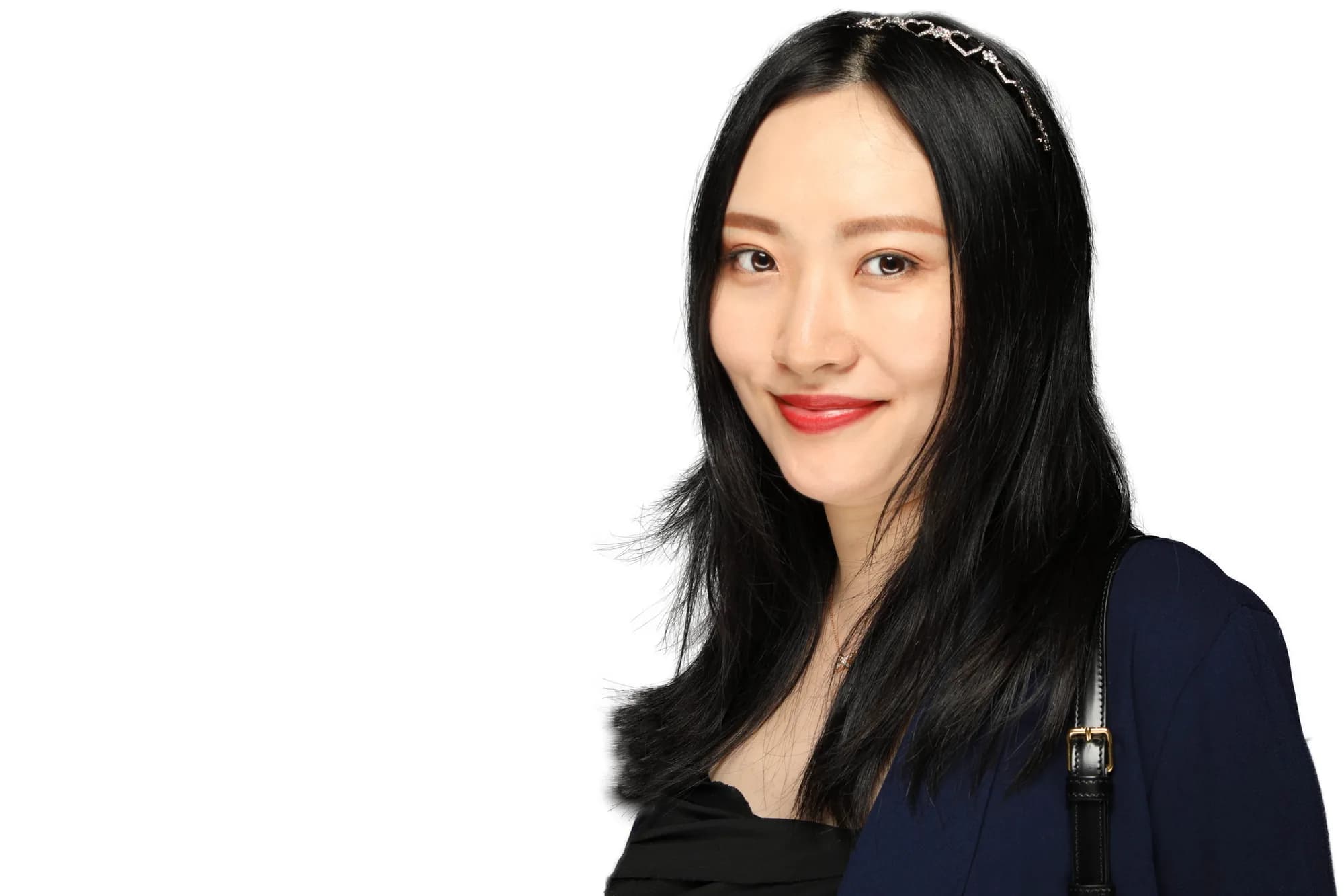 Corporate headshot of a woman on a clean white background